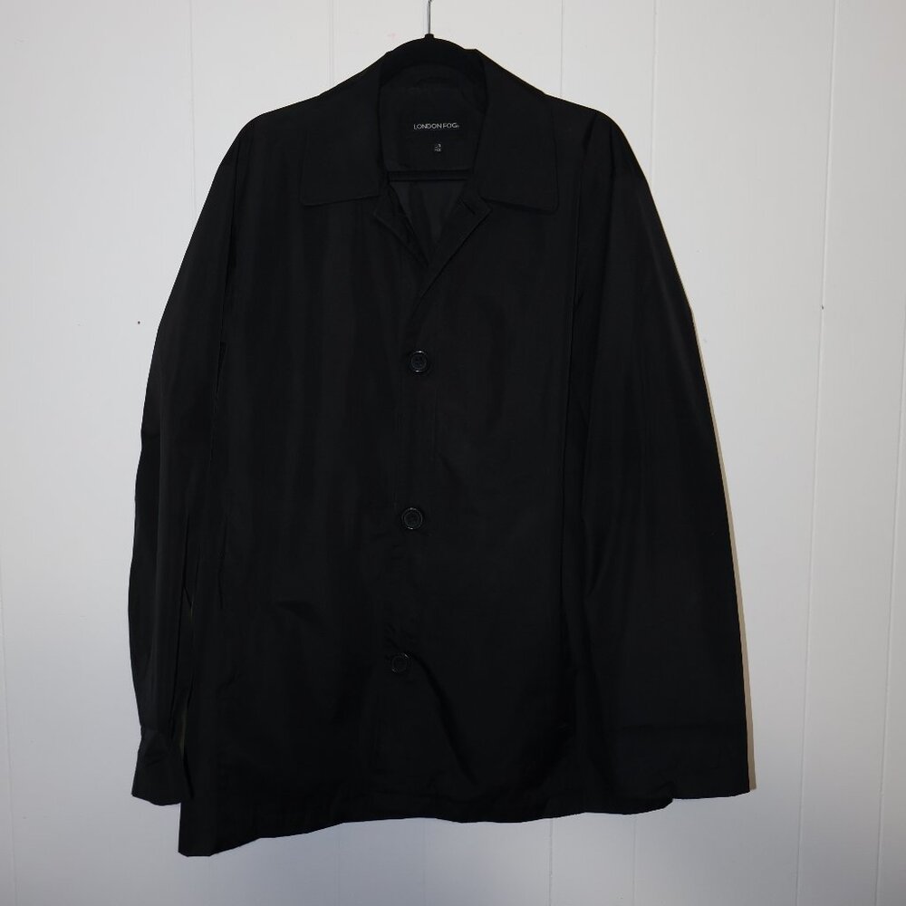 London Fog Dexter Lightweight Coat – Black (Men’s L/Regular)